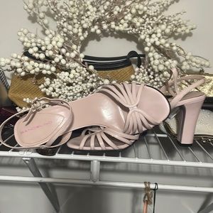 soft pink, strappy heals! Sexy!